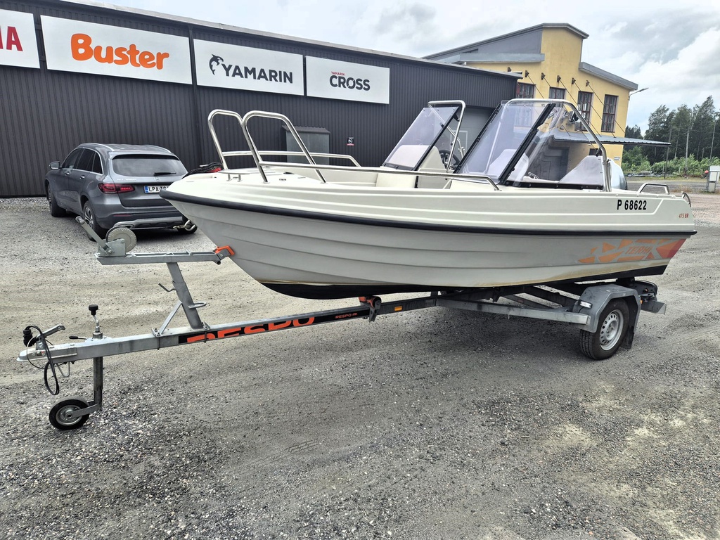 Terhi 475 BR + Honda BF50 + traileri