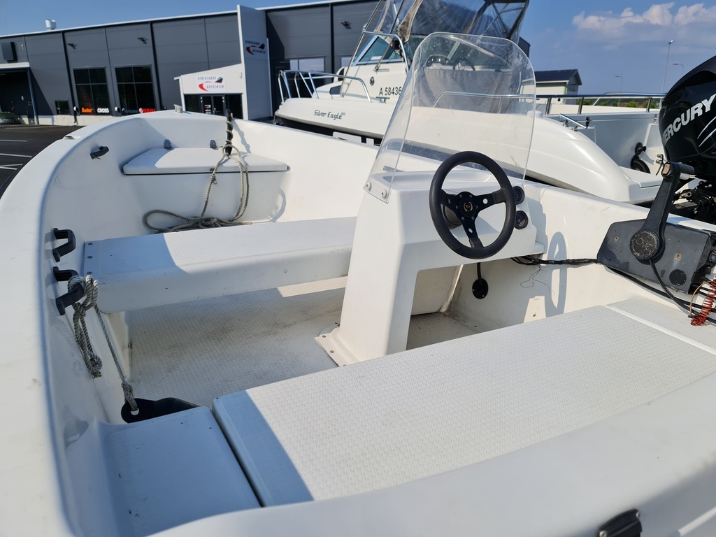 Silver Colibri 405 + Evinrude 25